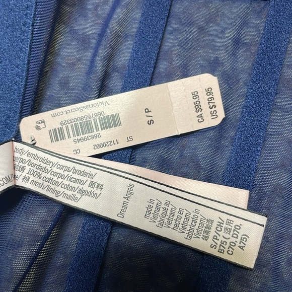 Victoria's Secret Strapless Corset Top Eyelet Lace Sheer design NWT Small - Picture 7 of 9